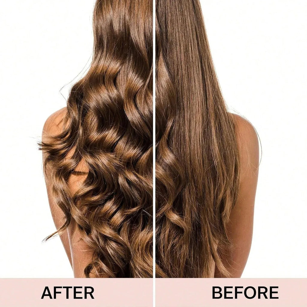 Satin Heatless Curling Rod with Hair Caps, Soft Overnight Curling Rod Headband for Long Hair